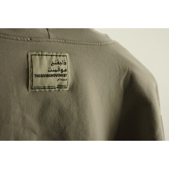 The Giving Movement Limited Edition Hoodie Women's XS / S Oversize Beige Hoodie - Picture 9 of 9